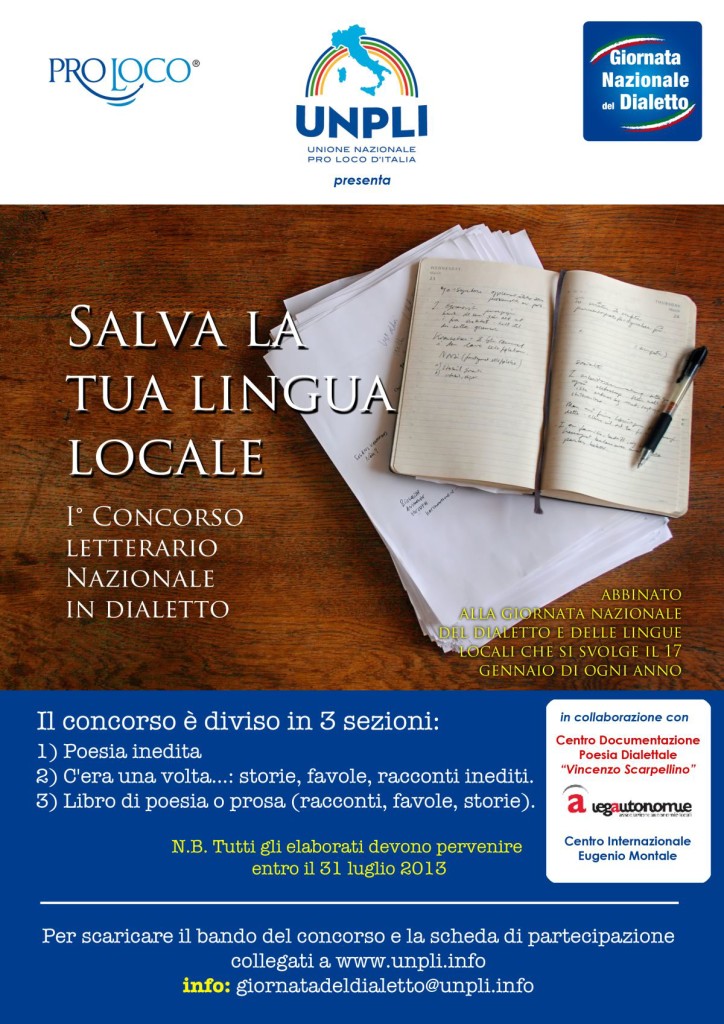 Concorso Salva Lingua Locale Unpli